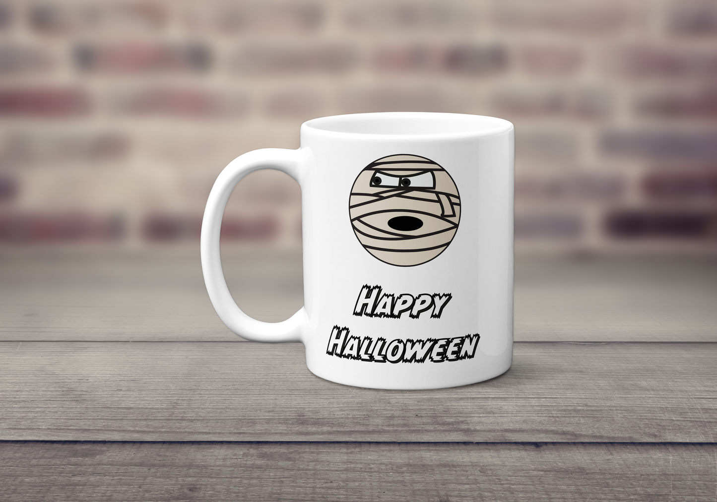 Happy Halloween Mummy Mug – Cute Spooky Ceramic Coffee Cup