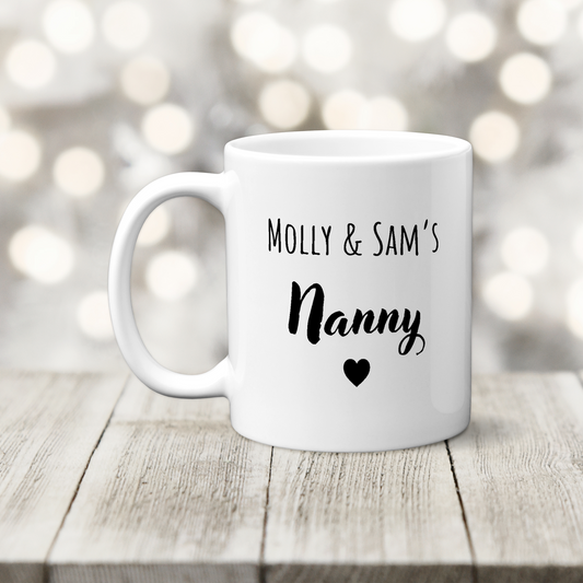 Personalised Nanny Mug - Gift for Nanny