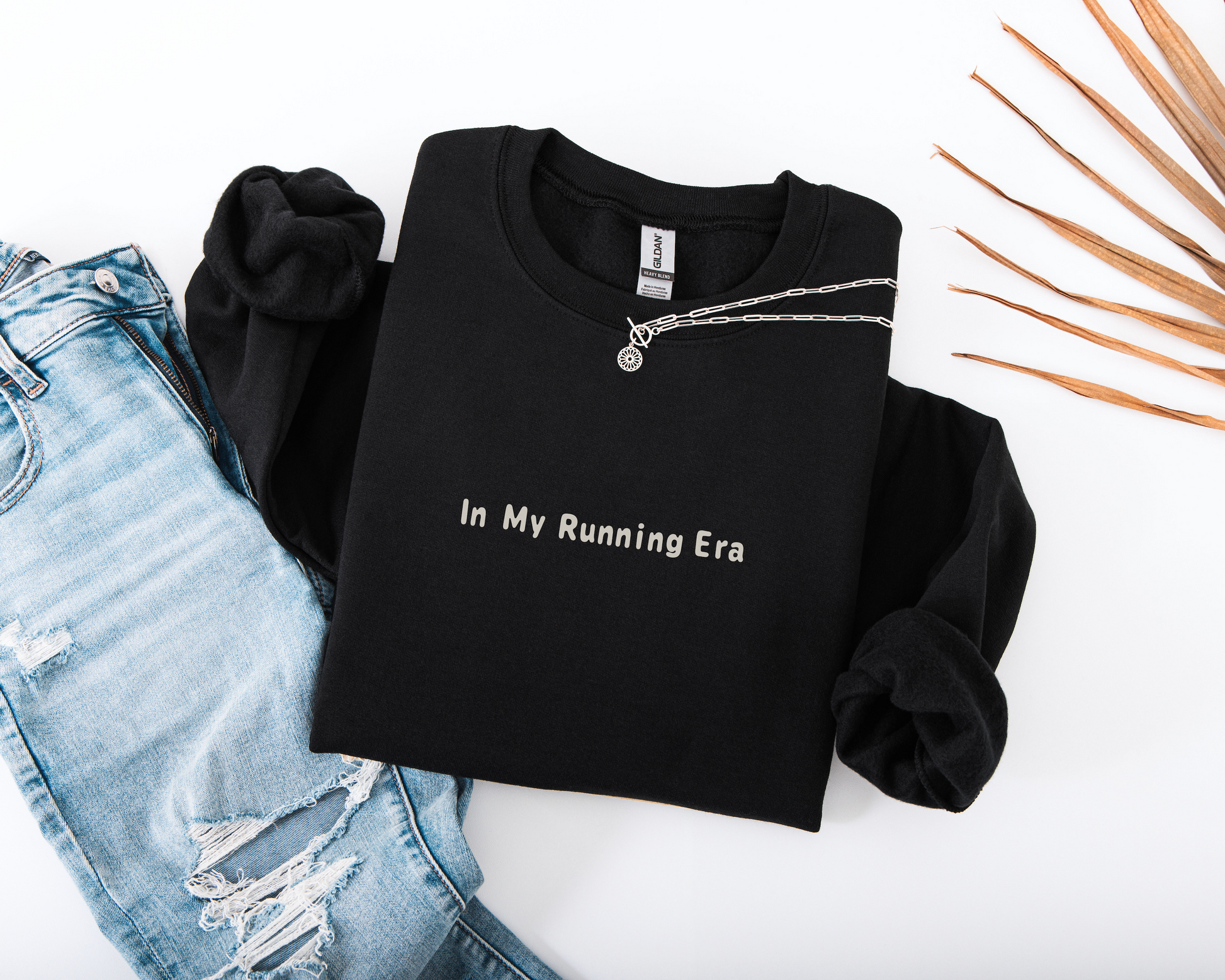 In My Running Era Sweatshirt folded