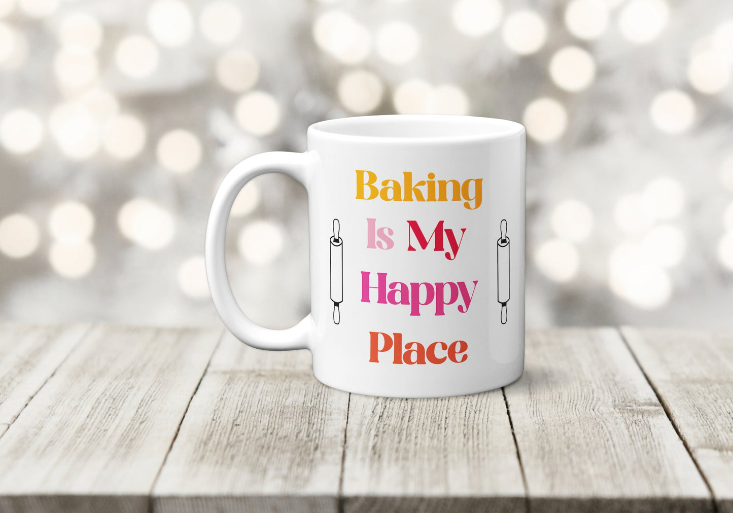 Baking is My Happy Place Mug - The Crafty North