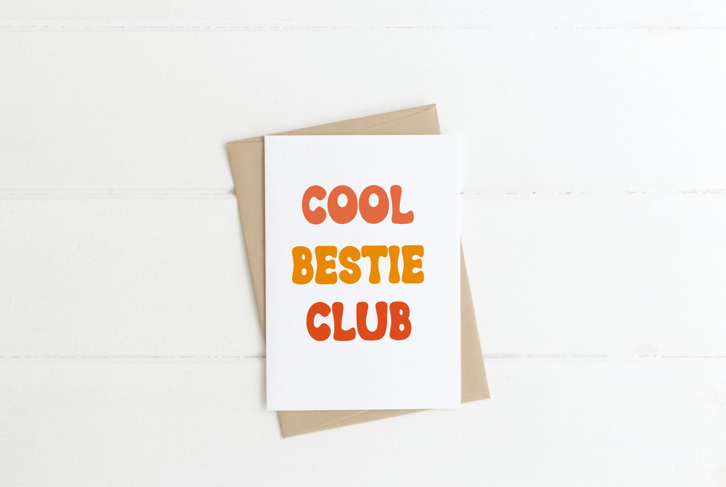 Cool Bestie Club Card A6 - The Crafty North