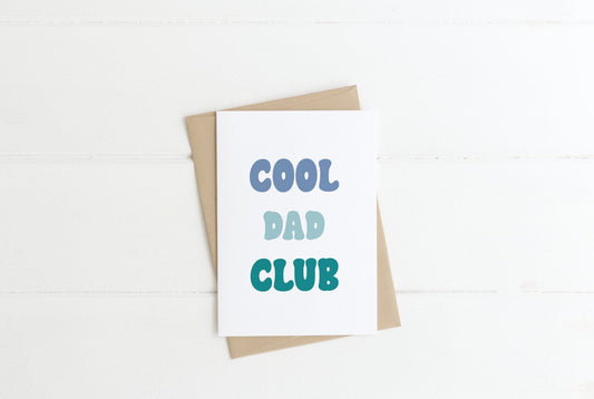 Cool Dad Club Card A6 - The Crafty North