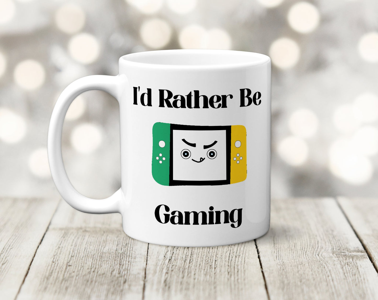 I'd Rather Be Gaming Mug, Video Games Mug, Gamer Mug Gift - The Crafty North