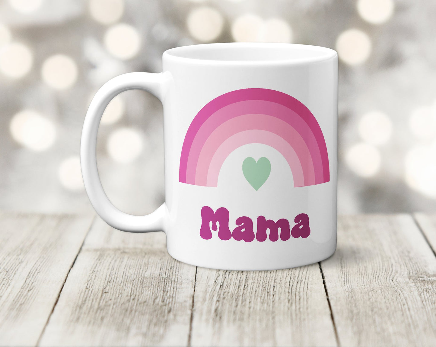 Mama Rainbow Mug - The Crafty North