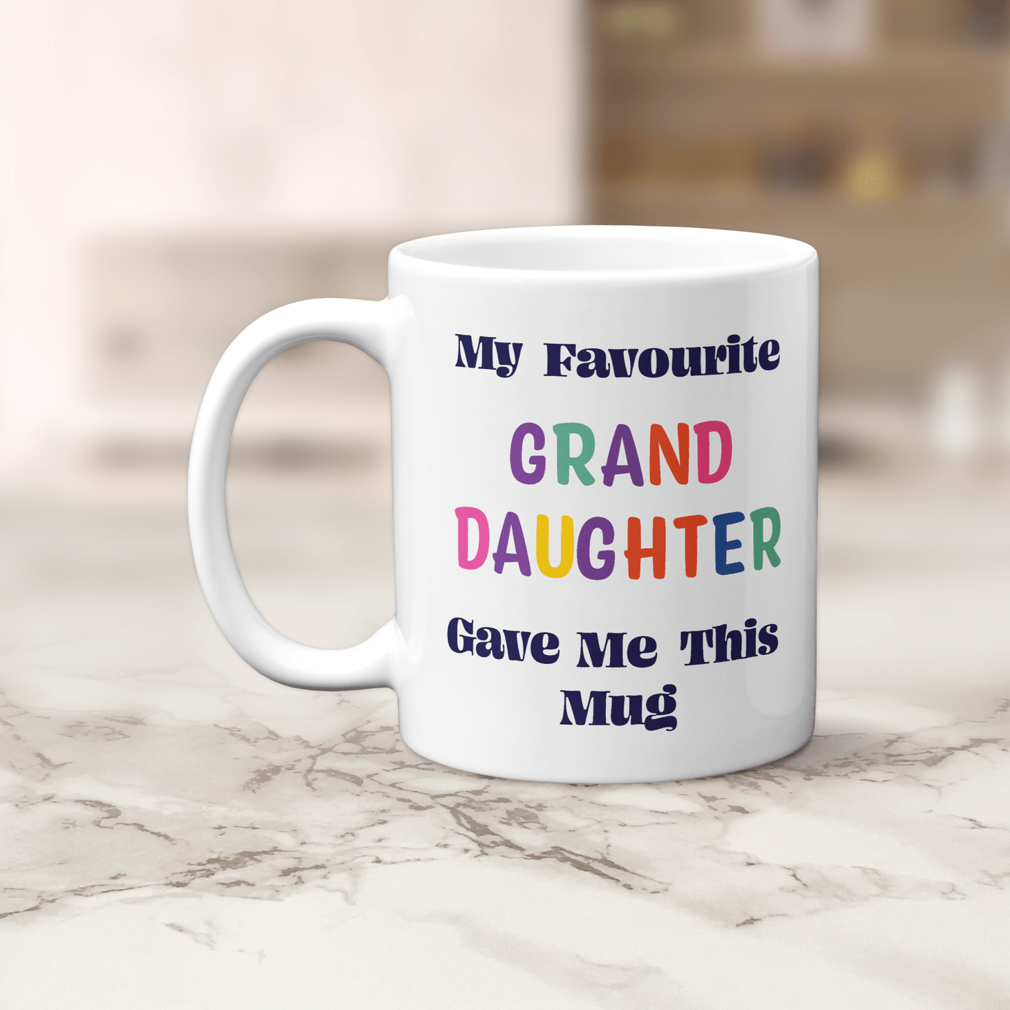 My Favourite Granddaughter Gave Me This Mug - Colourful Family Gift - The Crafty North