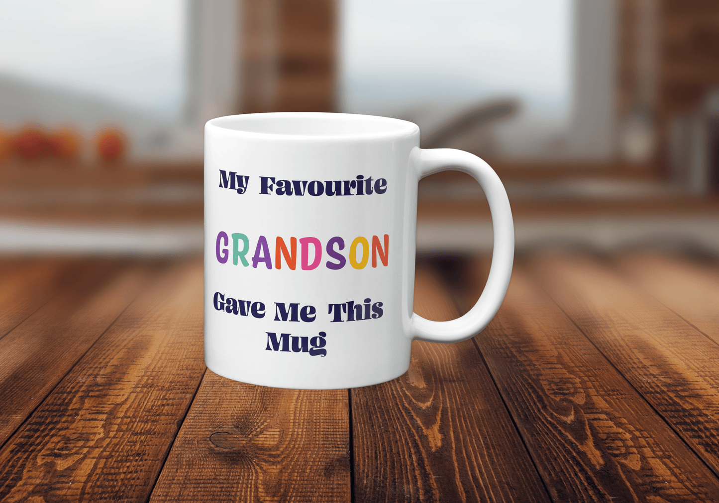 My Favourite Grandson Gave Me This Mug - Colourful Family Gift - The Crafty North