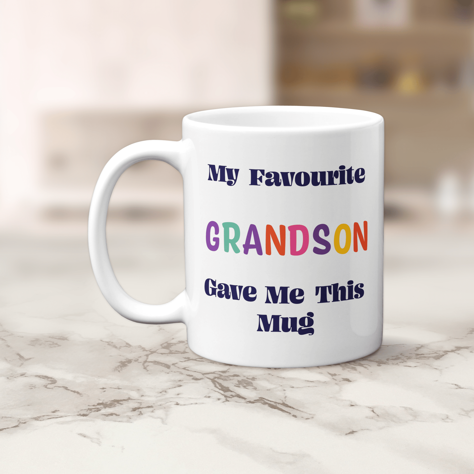 My Favourite Grandson Gave Me This Mug - Colourful Family Gift - The Crafty North