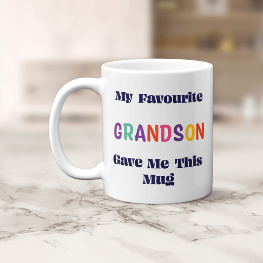 My Favourite Grandson Gave Me This Mug - Colourful Family Gift - The Crafty North