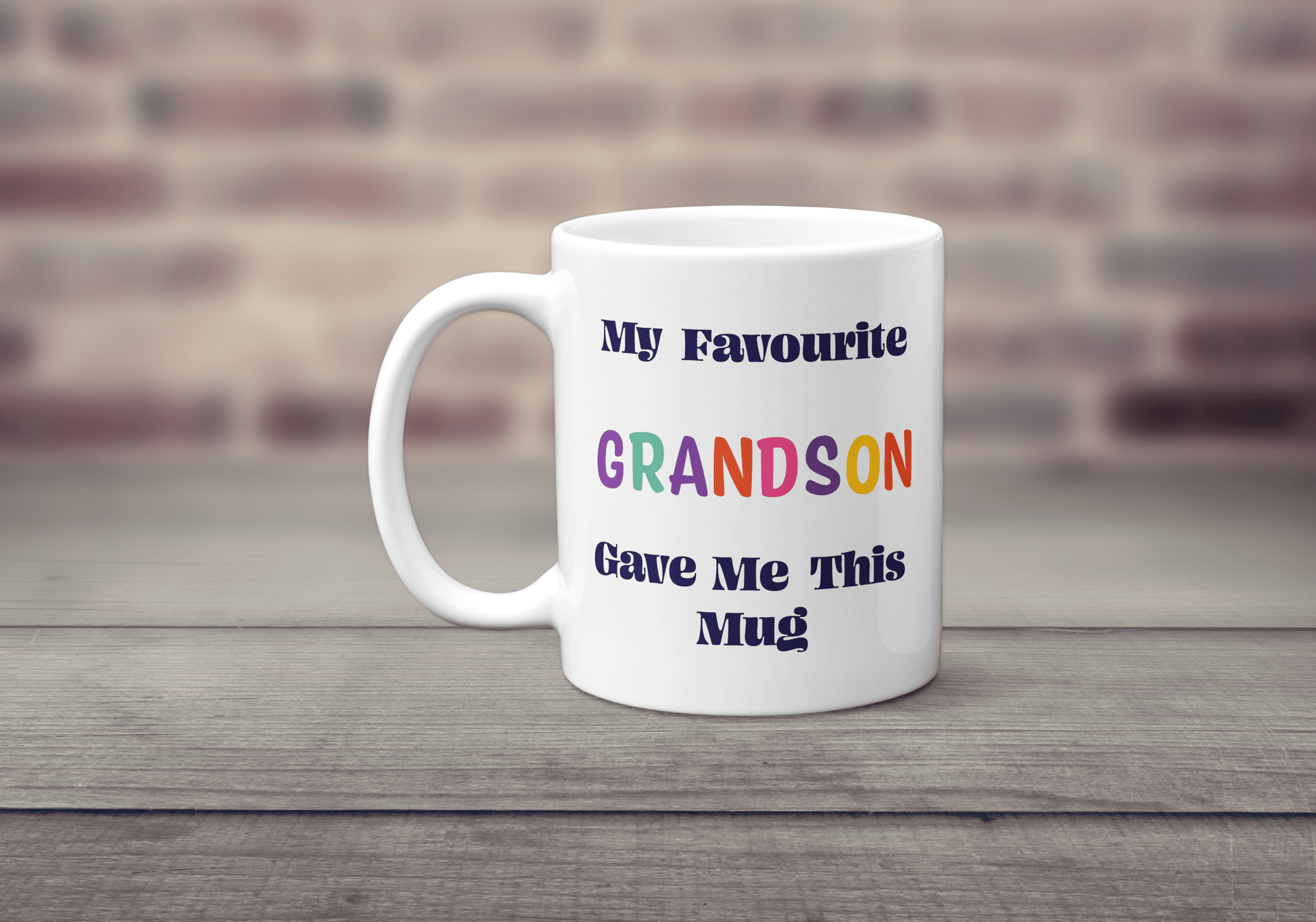 My Favourite Grandson Gave Me This Mug - Colourful Family Gift - The Crafty North