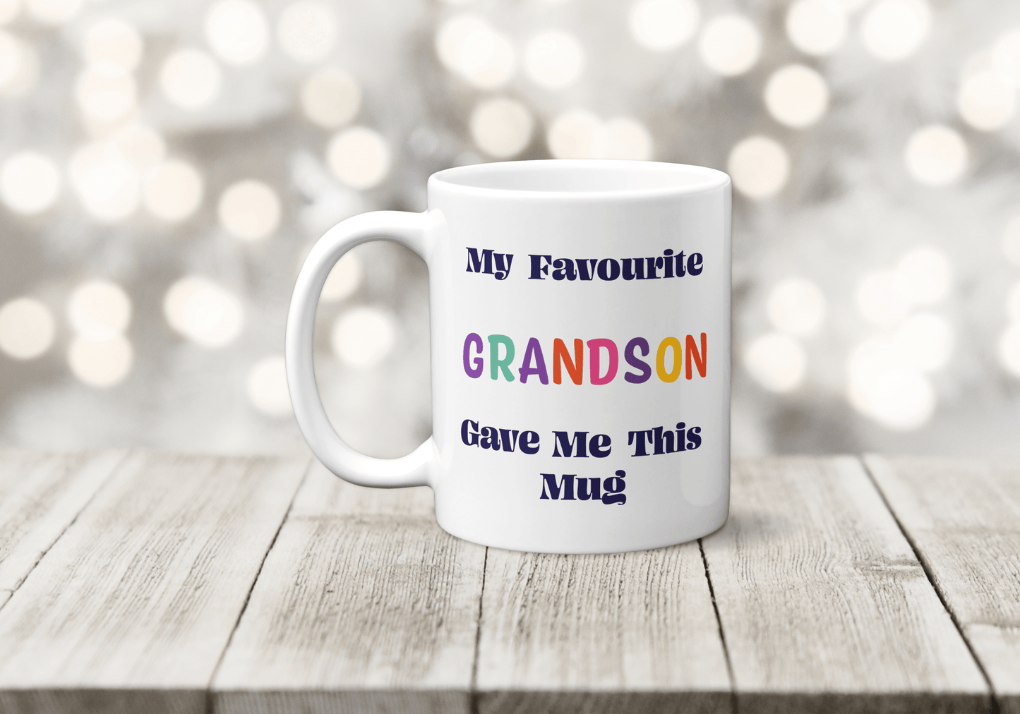 My Favourite Grandson Gave Me This Mug - Colourful Family Gift - The Crafty North