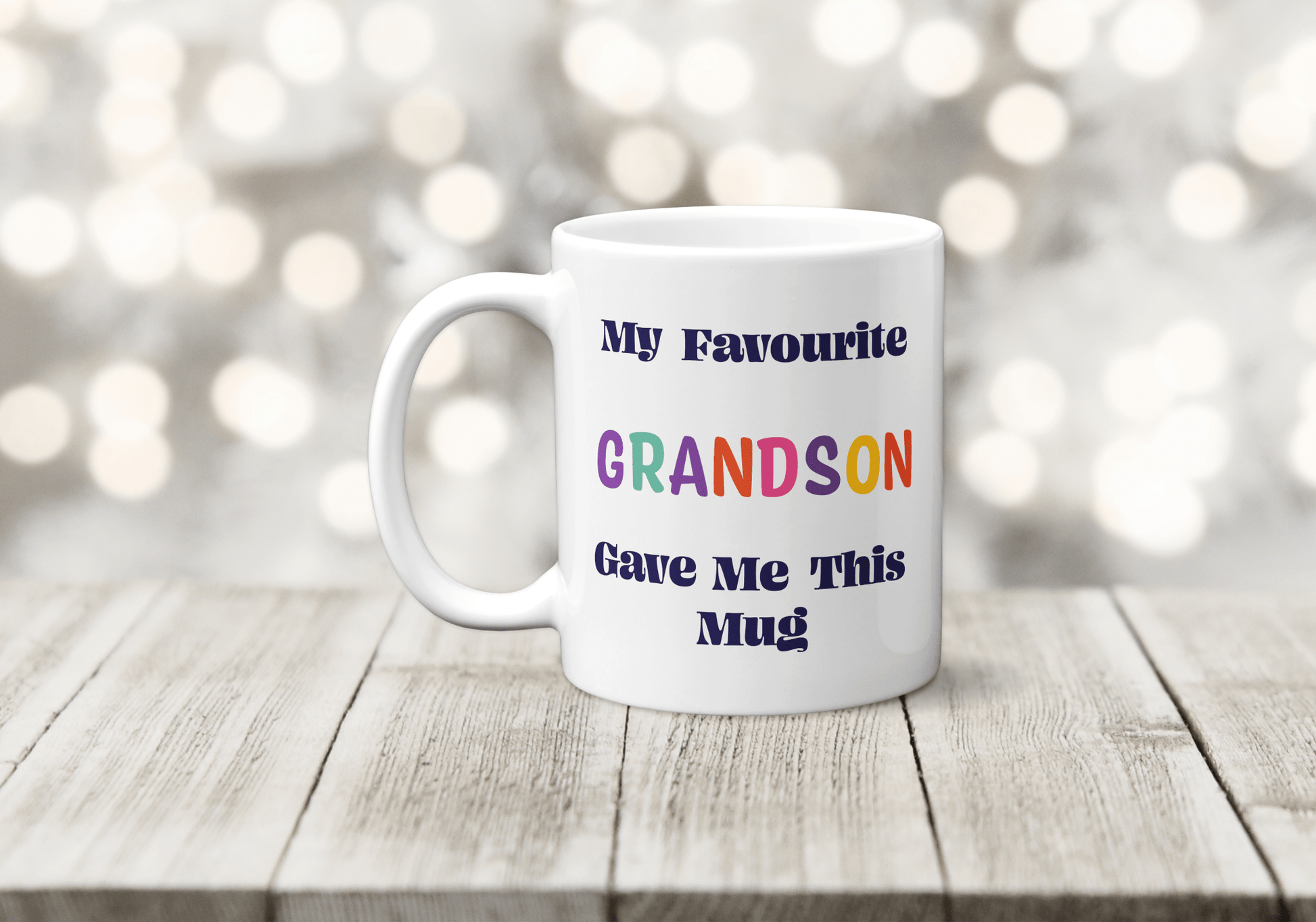 My Favourite Grandson Gave Me This Mug - Colourful Family Gift - The Crafty North