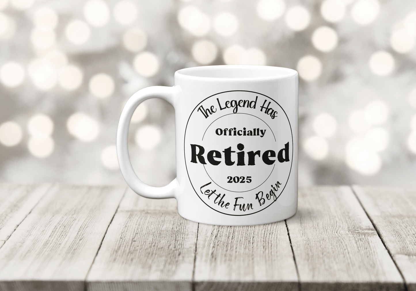 Officially Retired 2025 Mug - The Crafty North