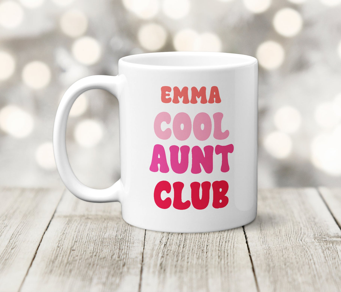 Personalised Cool Aunt Club Birthday Mug - The Crafty North