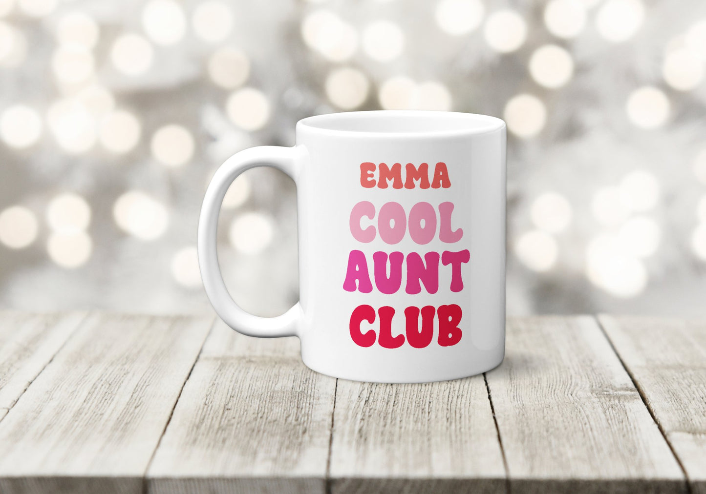 Personalised Cool Aunt Club Birthday Mug - The Crafty North