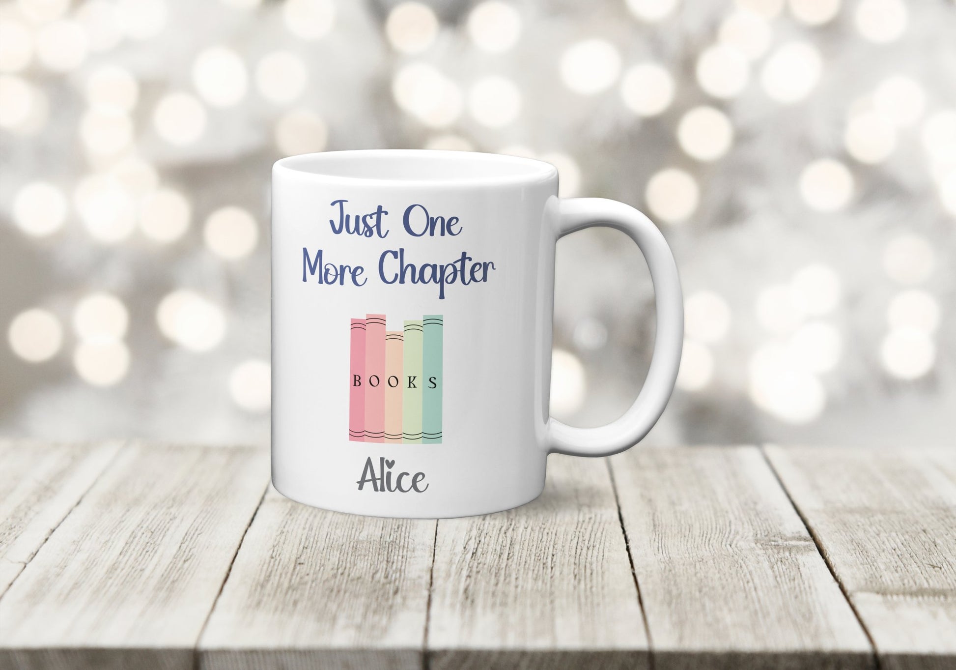 Personalised Just One More Chapter Mug - The Crafty North