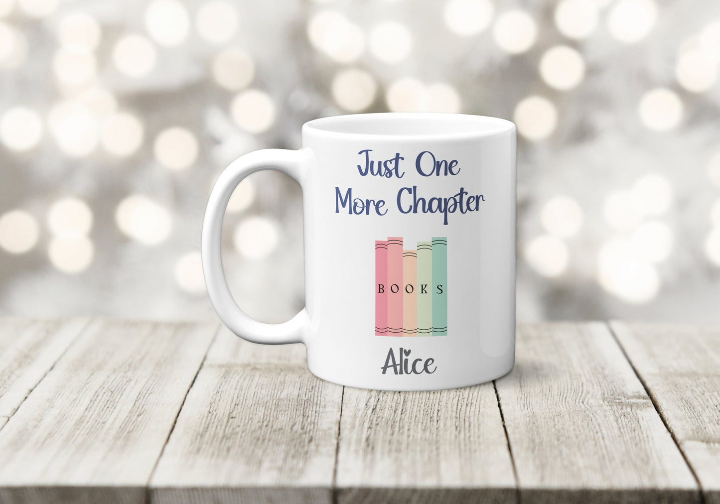 Personalised Just One More Chapter Mug - The Crafty North