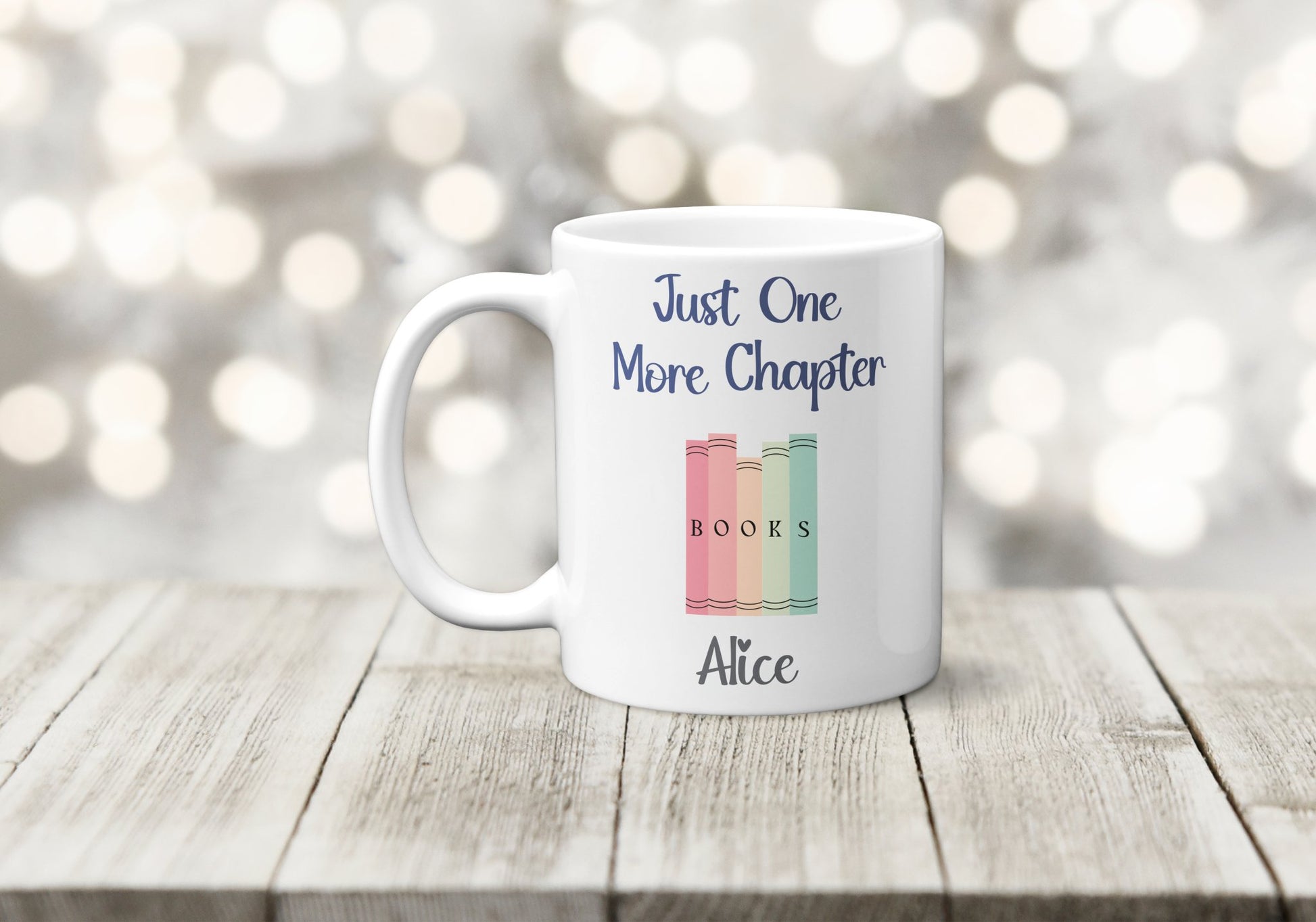 Personalised Just One More Chapter Mug - The Crafty North