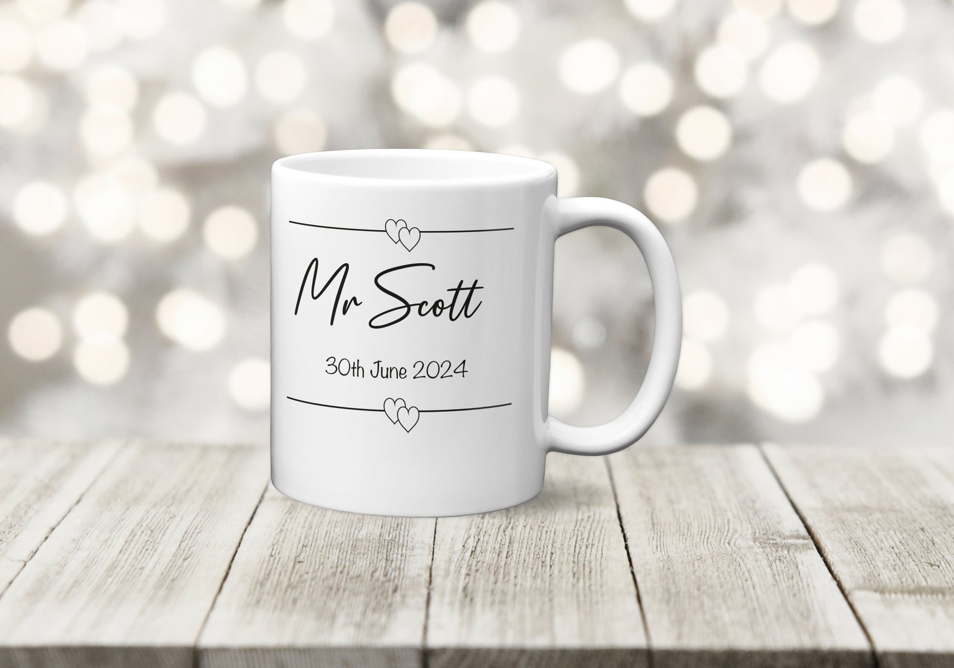 Personalised Mr Wedding Mug - The Crafty North