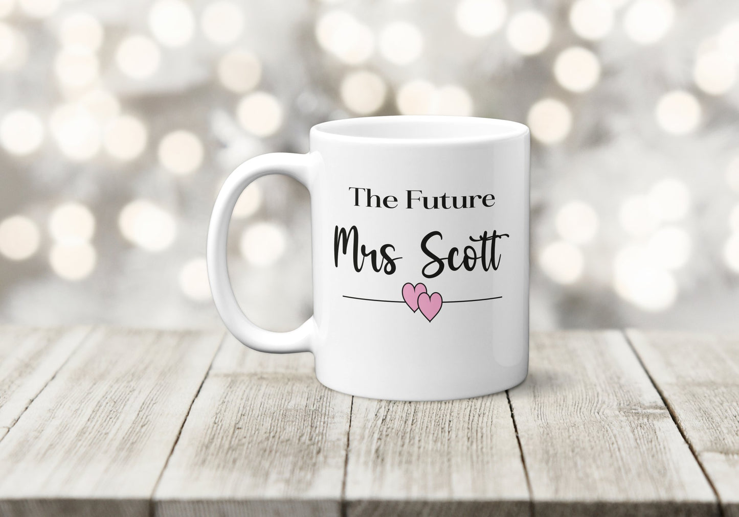 Personalised The Future Mrs Wedding Mug - The Crafty North