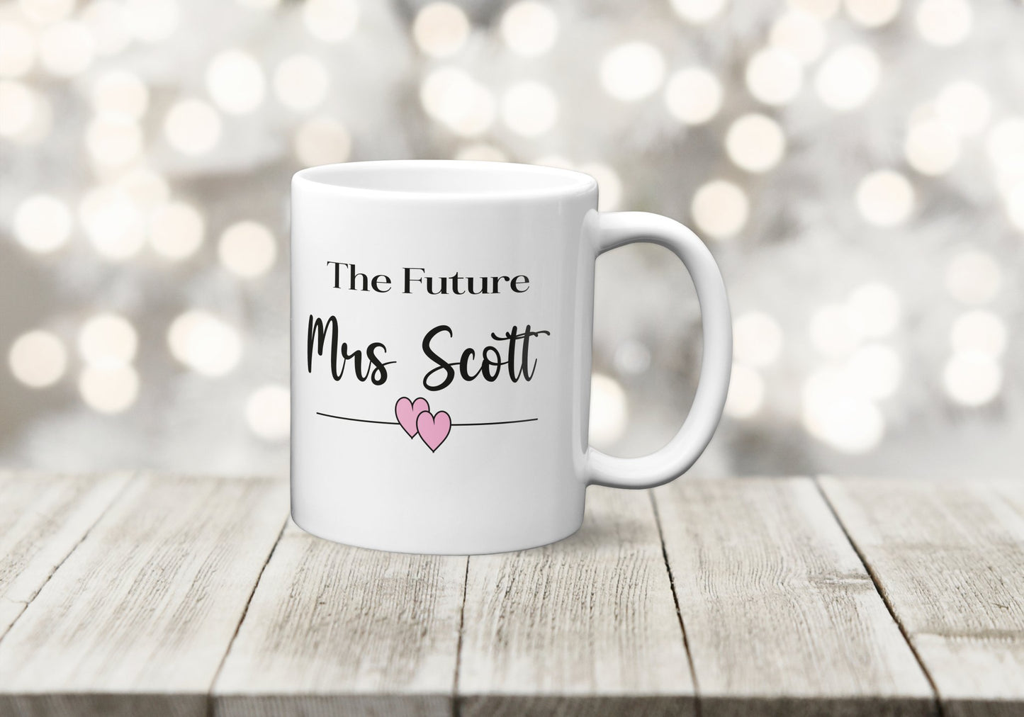 Personalised The Future Mrs Wedding Mug - The Crafty North