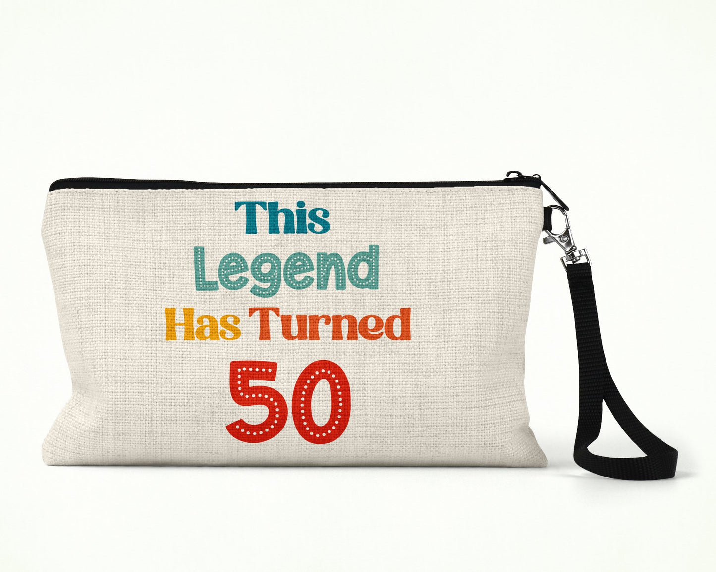 This Legend Has Turned 50 Cosmetic Bag - The Crafty North