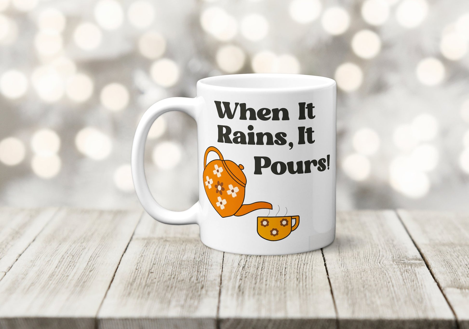 When It Rains It Pours Mug - The Crafty North