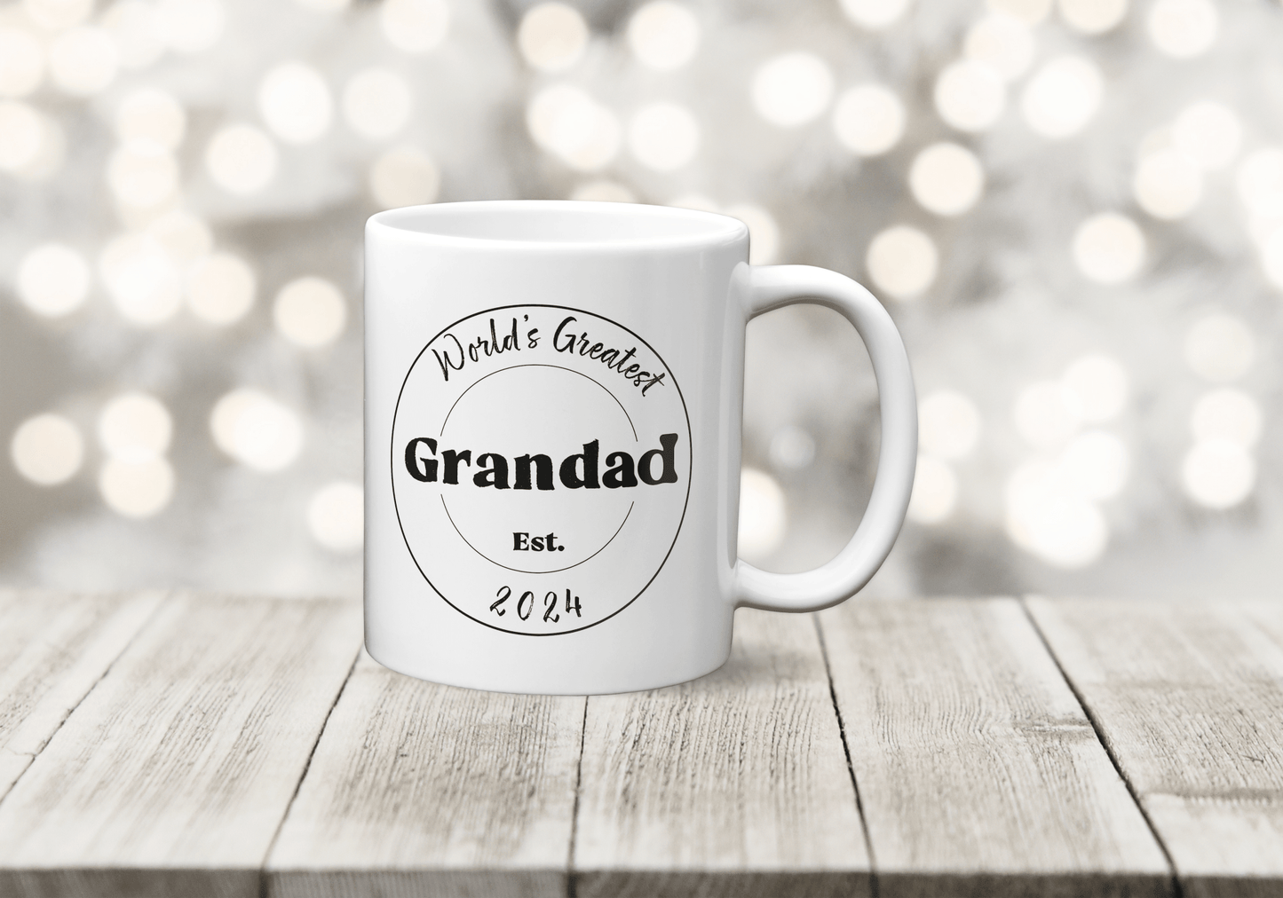 World's Greatest Grandad Mug - Personalised Grandfather Gift - The Crafty North