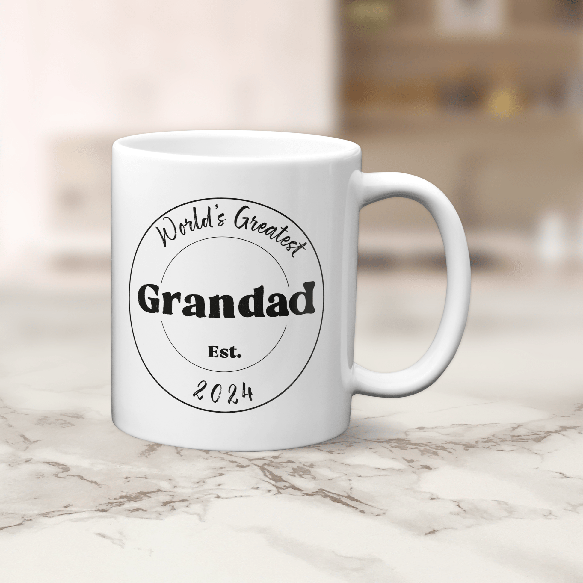 World's Greatest Grandad Mug - Personalised Grandfather Gift - The Crafty North