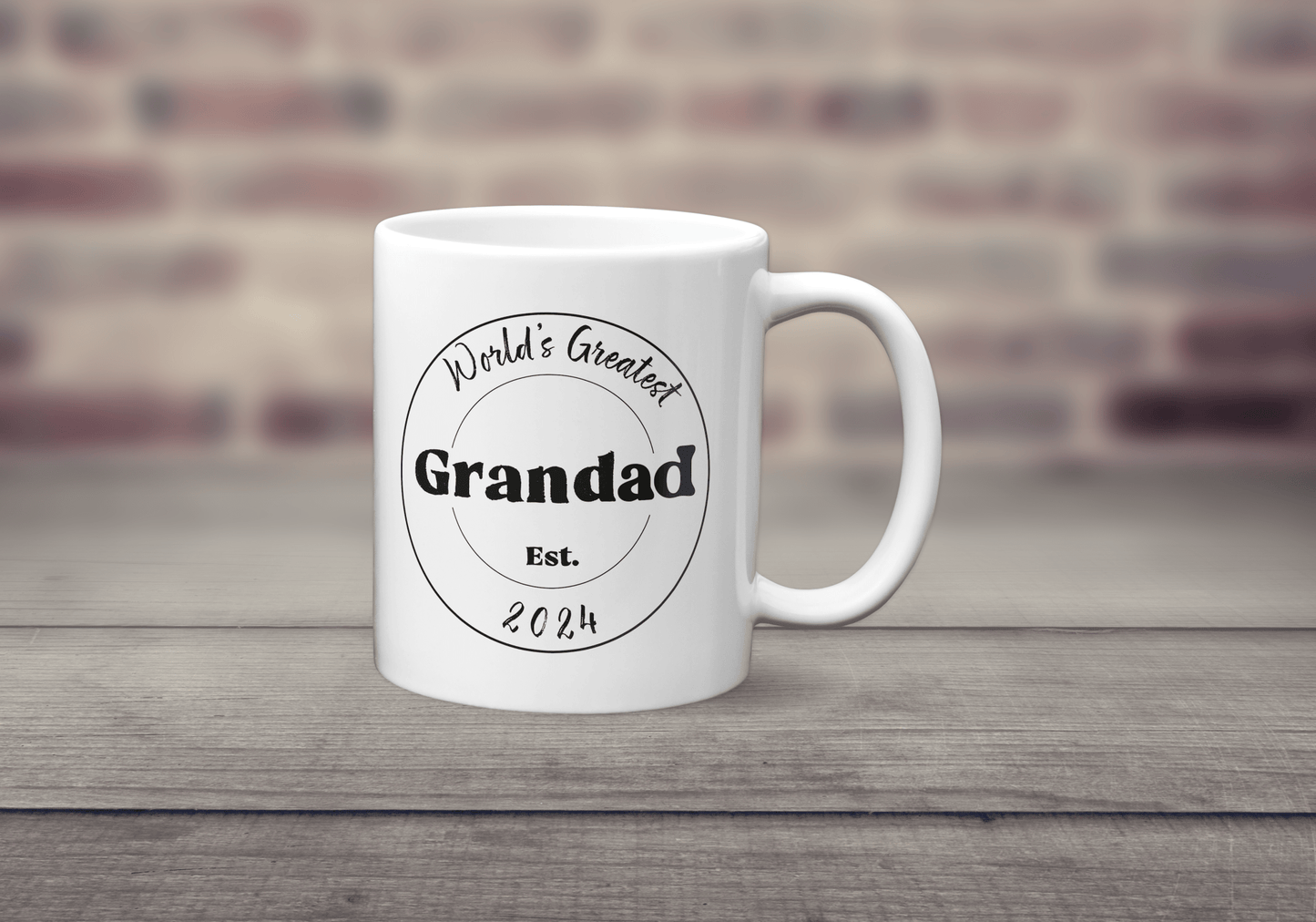 World's Greatest Grandad Mug - Personalised Grandfather Gift - The Crafty North
