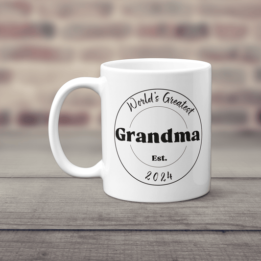 World's Greatest Grandma Mug - Personalised Grandmother Gift - The Crafty North